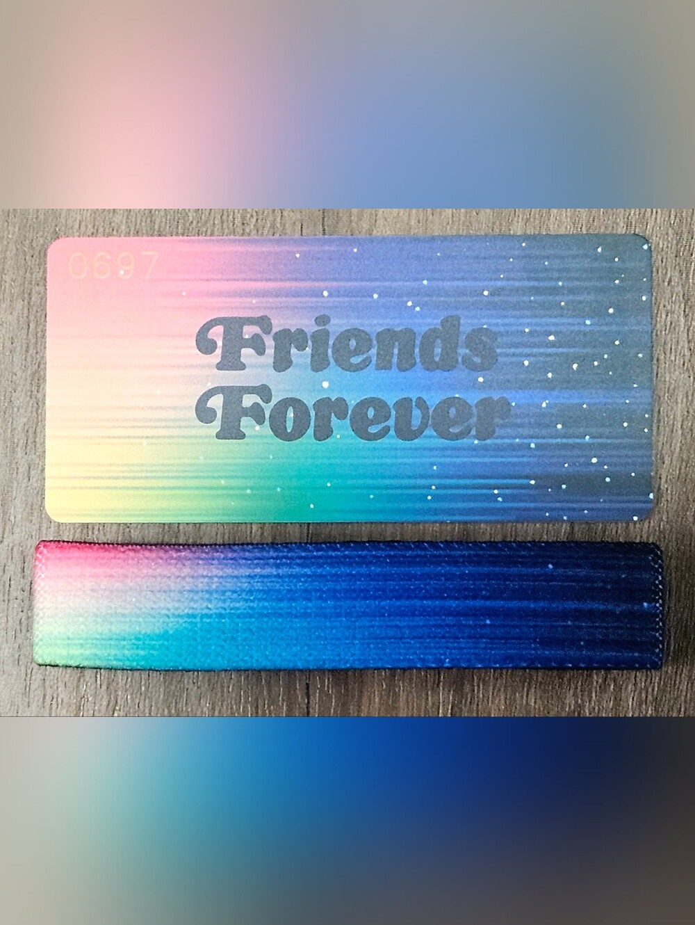 ZOX "FRIENDS FOREVER" #697 pets memorial rainbow new small collectible wristband
